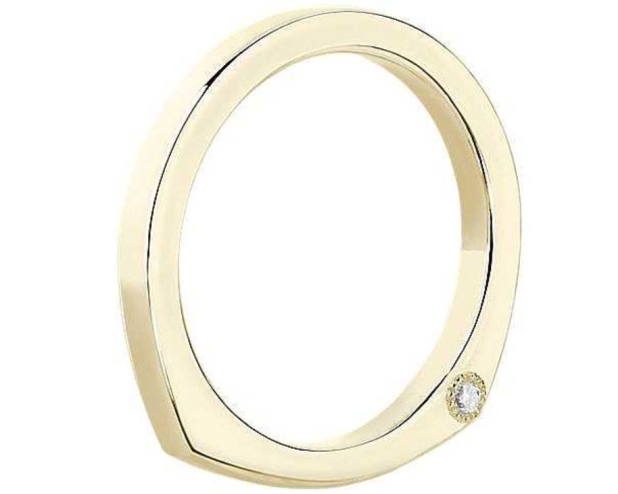 Women'S Rings | Blue Nile Bella Vaughan Euro Shank Diamond Wedding Ring In 18K Yellow Gold (0.015 Ctw)