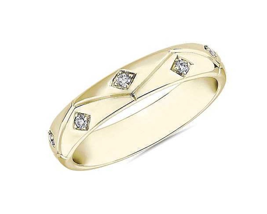 Rings | Blue Nile Zac Zac Posen Starlight Ring In 14K Yellow Gold (4 Mm, 1/10 Ct. Tw.)