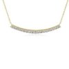 Necklaces | Blue Nile Diamond Curve Bar Necklace In 14K Yellow Gold (1/2 Ct. Tw.)