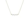 Necklaces | Blue Nile Triple Pearl Bar Necklace With Diamond Spacers In 14K Yellow Gold