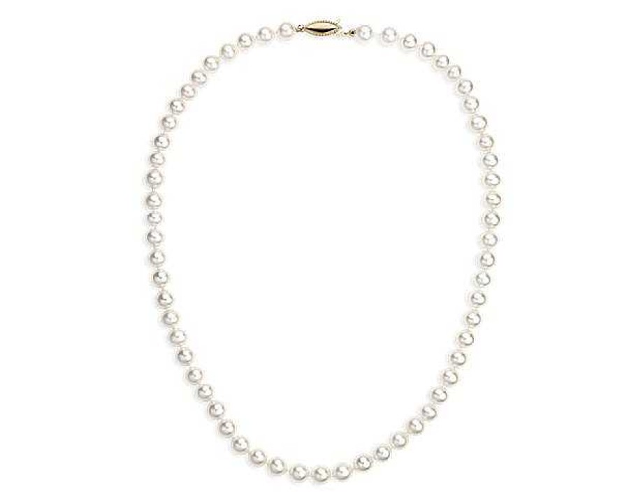 Necklaces | Blue Nile 16" Freshwater Cultured Pearl Strand Necklace In 14K Yellow Gold (7.0-7.5Mm)