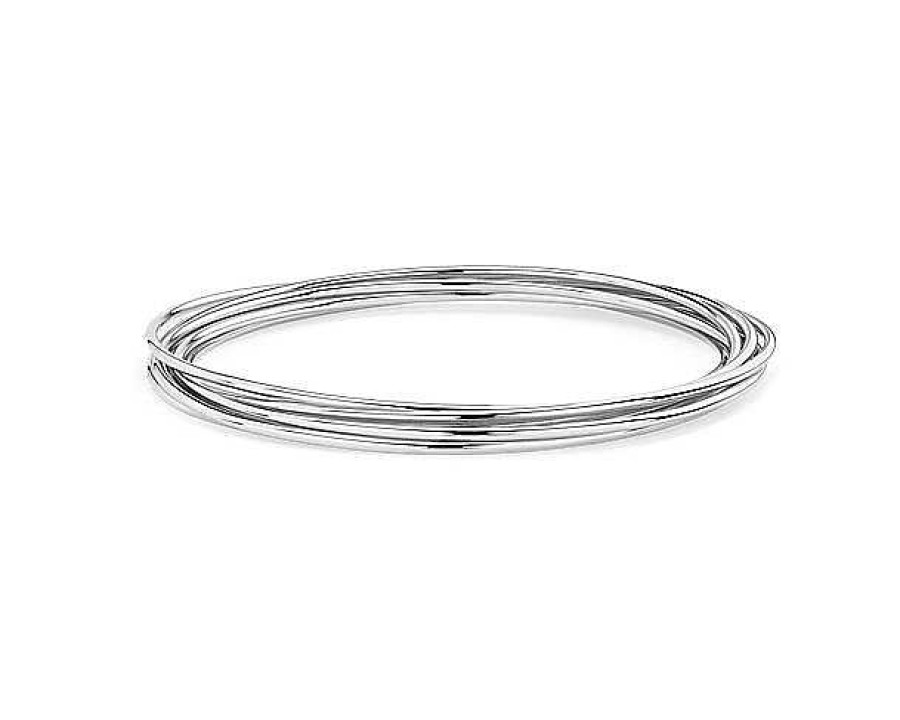 Bracelets | Blue Nile 6 Row Rolling Bangle In Sterling Silver