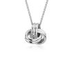 Necklaces | Blue Nile 18" Grande Luxe Love Knot Pendant In Sterling Silver (1 Mm)