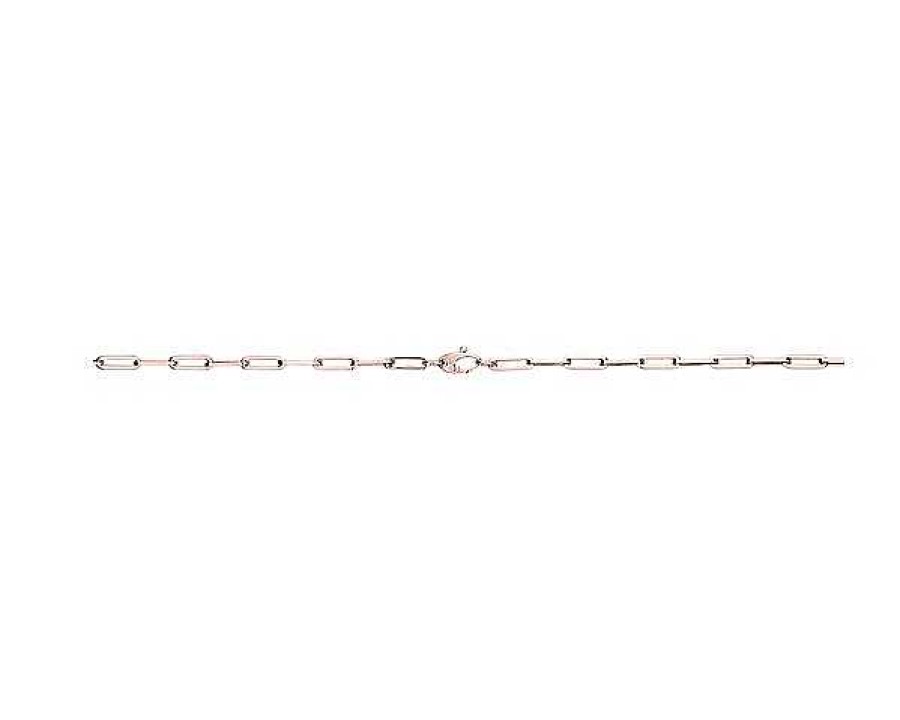 Necklaces | Blue Nile 18" Medium Paperclip Necklace In 14K Italian Rose Gold (4 Mm)