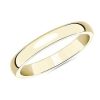 Women'S Rings | Blue Nile Mid-Weight Comfort Fit Wedding Ring In 14K Yellow Gold (3Mm)