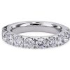 Women'S Rings | Blue Nile Lab Grown Diamond Pave Band In 14K White Gold (2 Ct. Tw.)