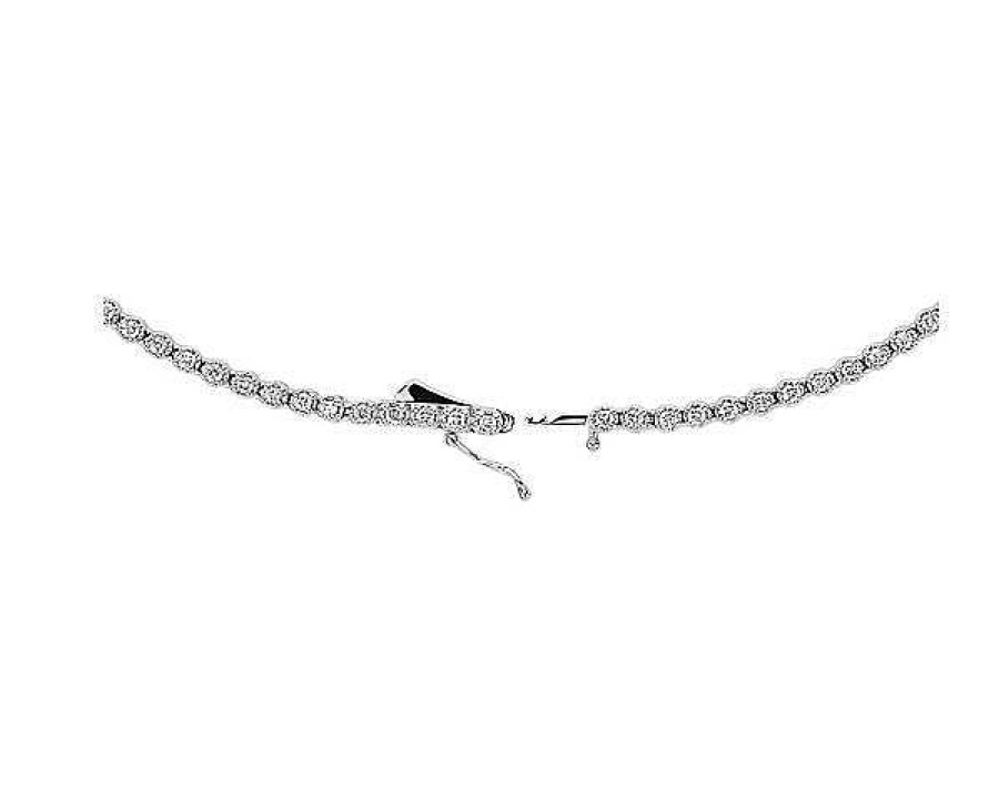 Necklaces | Blue Nile Straight Eternity Necklace In 14K White Gold (3 Ct. Tw.)