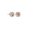 Earrings | Blue Nile Morganite Stud Earrings In 14K Rose Gold (7Mm)