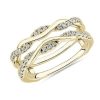 Women'S Rings | Blue Nile Double Twist Diamond Insert In 14K Yellow Gold (1/4 Ct. Tw.)