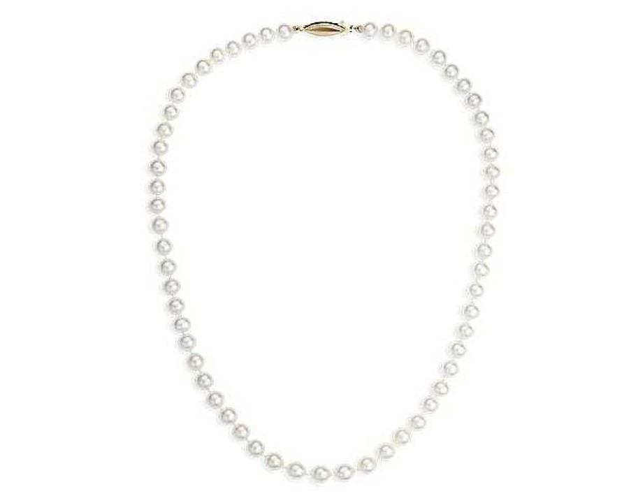 Necklaces | Blue Nile 20" Freshwater Cultured Pearl Strand With 14K Yellow Gold (6-6.5Mm)