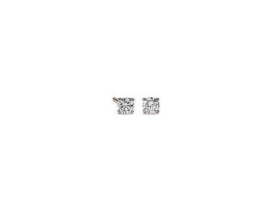 Earrings | Blue Nile Diamond Stud Earrings In 14K Rose Gold (1/3 Ct. Tw.)