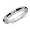 Men'S Rings | Blue Nile Men'S Black & White Diamond Wedding Ring In Platinum (3/8 Ct. Tw.)