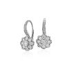 Earrings | Blue Nile Blue Nile Studio Diamond Floral Drop Earrings In 18K White Gold (1.39 Ct. Tw.)