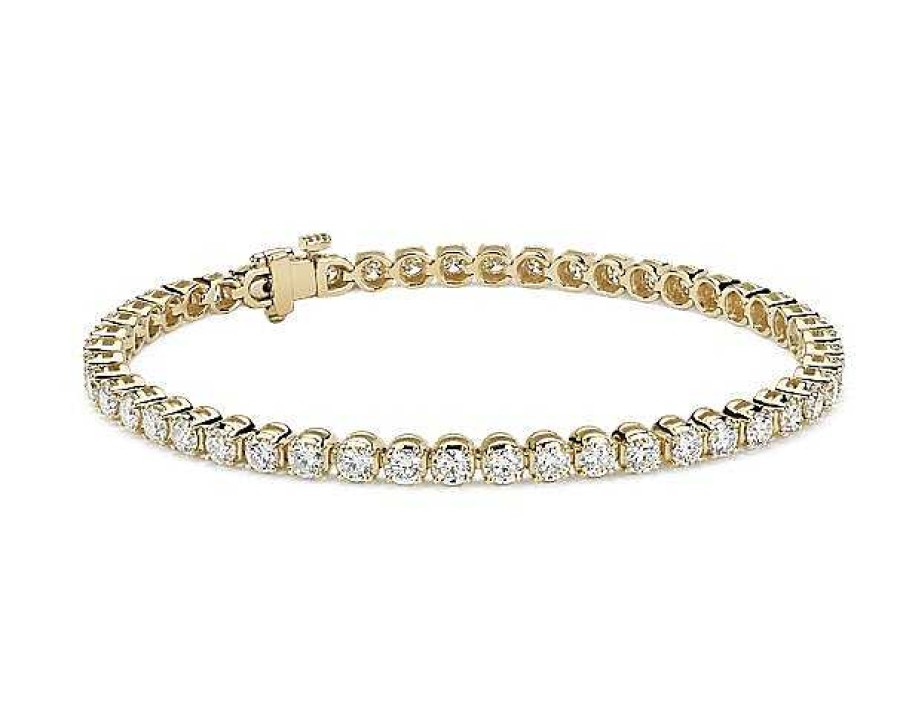 Bracelets | Blue Nile Diamond Tennis Bracelet In 18K Yellow Gold (5 Ct. Tw.)