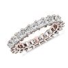 Women'S Rings | Blue Nile Lab Grown Diamond Princess Cut Eternity Ring In 14K Rose Gold (3 Ct. Tw.)