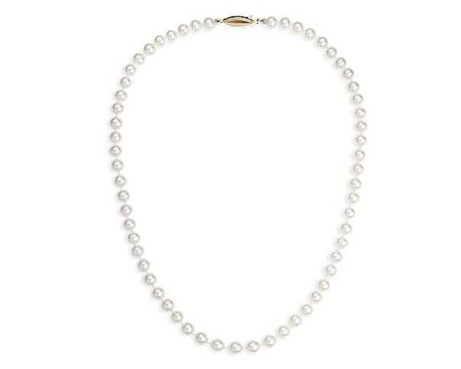 Necklaces | Blue Nile 18" Freshwater Cultured Pearl Strand With 14K Yellow Gold (6-6.5Mm)