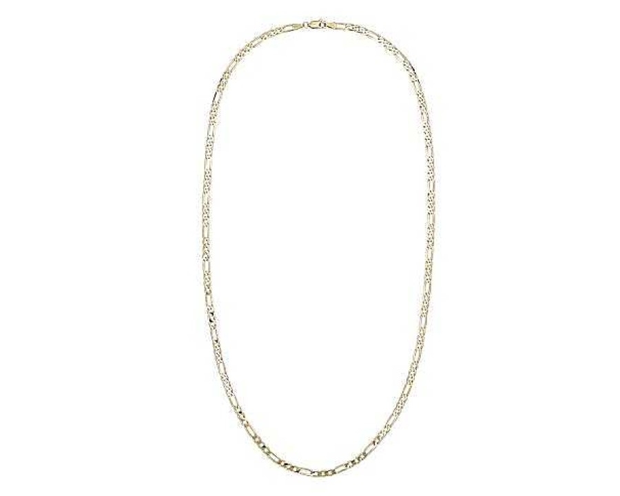 Necklaces | Blue Nile 18" Flat Figaro Chain In 14K Yellow Gold (4 Mm)