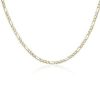 Necklaces | Blue Nile 22" Flat Figaro Chain In 14K Yellow Gold (4 Mm)