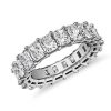 Women'S Rings | Blue Nile Radiant Cut Diamond Eternity Ring In 14K White Gold (6 Ct. Tw.)