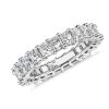 Women'S Rings | Blue Nile Radiant Cut Eternity Ring In Platinum (3 Ct. Tw.)