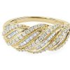 Rings | Blue Nile Diamond Twist Ring In 14K Yellow Gold (1/2 Ct. Tw.)