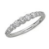 Women'S Rings | Blue Nile Selene Graduated Diamond Anniversary Ring In 14K White Gold (5/8 Ct. Tw.)