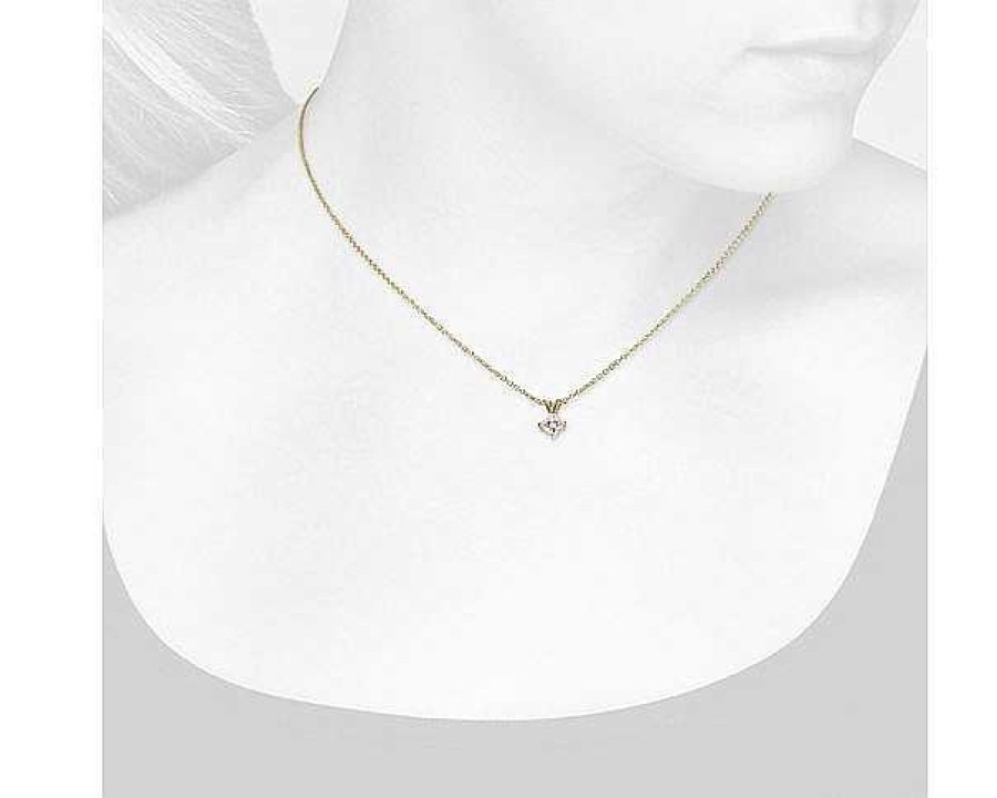 Necklaces | Blue Nile Princess Cut Diamond Solitaire Pendant In 14K Yellow Gold (1/2 Ct. Tw.)