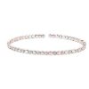 Bracelets | Blue Nile Alternating Diamond And Hexagon Flex Bangle Bracelet In 14K White And Rose Gold (1/5 Ct. Tw.)