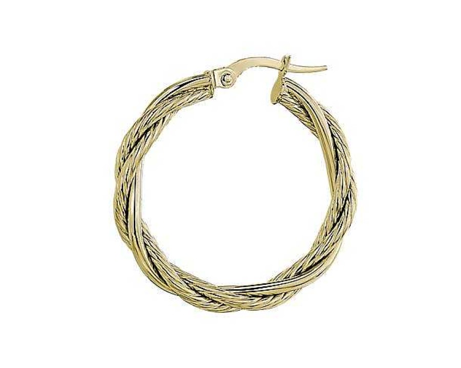 Earrings | Blue Nile Twisted Hoop Earrings In 14K Yellow Gold