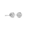 Earrings | Blue Nile Tulip Stud Earrings In 18K White Gold (1 1/2 Ct. Tw.)