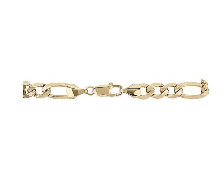 Bracelets | Blue Nile 8" Flat Figaro Chain Bracelet In 14K Yellow Gold (8.75 Mm)