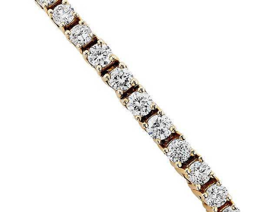 Bracelets | Blue Nile Diamond Flex Bar Bracelet In 14K Yellow Gold (1/2 Ct. Tw)