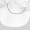 Necklaces | Blue Nile Oval Sapphire And Diamond Eternity Necklace In 14K White Gold