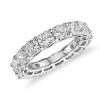 Women'S Rings | Blue Nile Lab Grown Diamond Cushion Cut Eternity Ring In 14K White Gold (7 Ct. Tw.)