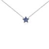 Necklaces | Blue Nile Mini Sapphire Star Pendant In 14K White Gold (1Mm)