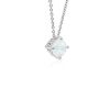 Necklaces | Blue Nile Opal Cushion Pendant In Sterling Silver (8Mm)