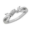 Women'S Rings | Blue Nile Romantic Twist Marquise Curved Diamond Ring In Platinum (1/4 Ct. Tw.)