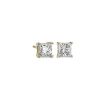 Earrings | Blue Nile Lab Grown Diamond Princess Cut Stud Earrings In 14K Yellow Gold (2 Ct. Tw.)