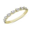 Women'S Rings | Blue Nile East-West 9-Stone Pear Diamond Anniversary Ring In 14K Yellow Gold (1/2 Ct. Tw.)