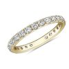 Women'S Rings | Blue Nile Riviera Pav Diamond Eternity Ring In 18K Yellow Gold (1 Ct. Tw.)