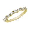 Rings | Blue Nile Diagonal Marquise Cluster Diamond Ring In 18K Yellow Gold (1/3 Ct. Tw.)