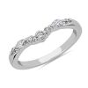 Women'S Rings | Blue Nile Romantic Round And Marquise Curved Diamond Ring In Platinum (1/4 Ct. Tw.)