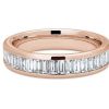 Women'S Rings | Blue Nile Channel Set Baguette Diamond Ring In 14K Rose Gold (1 Ct. Tw.)