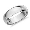 Men'S Rings | Blue Nile Mid-Weight Comfort Fit Wedding Ring In 14K White Gold (6Mm)