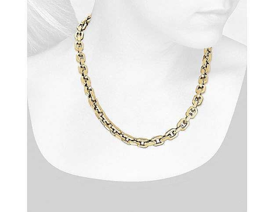 Necklaces | Blue Nile 20" Large Faceted Chain In 14K Yellow Gold (8.7 Mm)