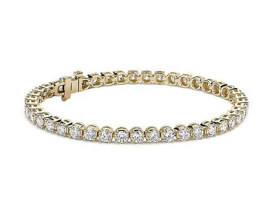 Bracelets | Blue Nile Diamond Tennis Bracelet In 14K Yellow Gold (7 Ct. Tw.)