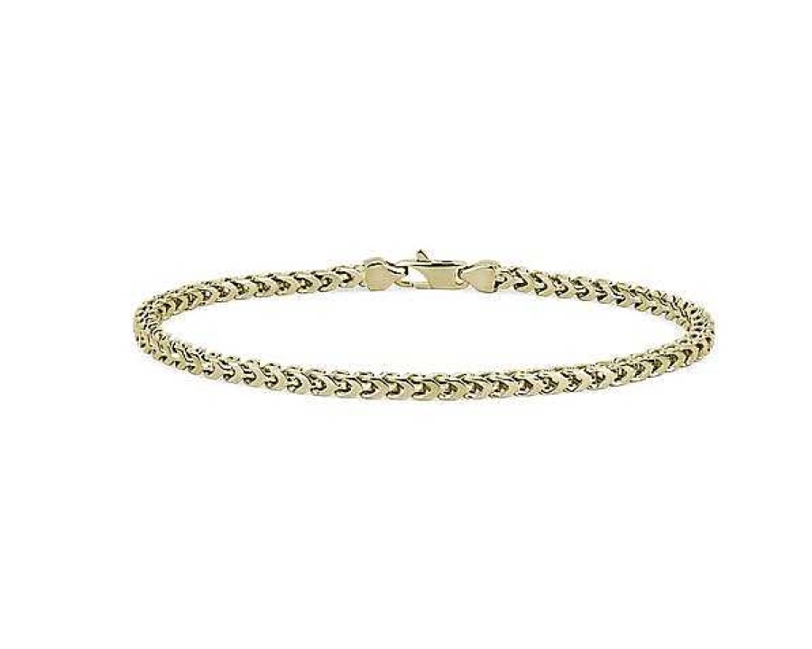 Bracelets | Blue Nile 8" Franco Chain Bracelet In 14K Yellow Gold (3 Mm)