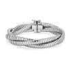 Bracelets | Blue Nile 7.5" Woven Cobra Bracelet In Sterling Silver