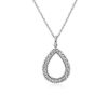 Necklaces | Blue Nile Diamond Teardrop Necklace In 14K White Gold (1/2 Ct. Tw.)