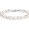 Bracelets | Blue Nile 6.5" Classic Akoya Cultured Pearl Bracelet In 18K White Gold (7.5-8.0Mm)